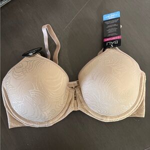 Bali Women's Beige Patterned Comfort Bra